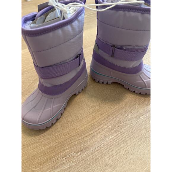 Lily & Dan Toddler Size 7/8 Sherpa-Lined Winter Snow Boots Waterproof-Insulated - Picture 4 of 6